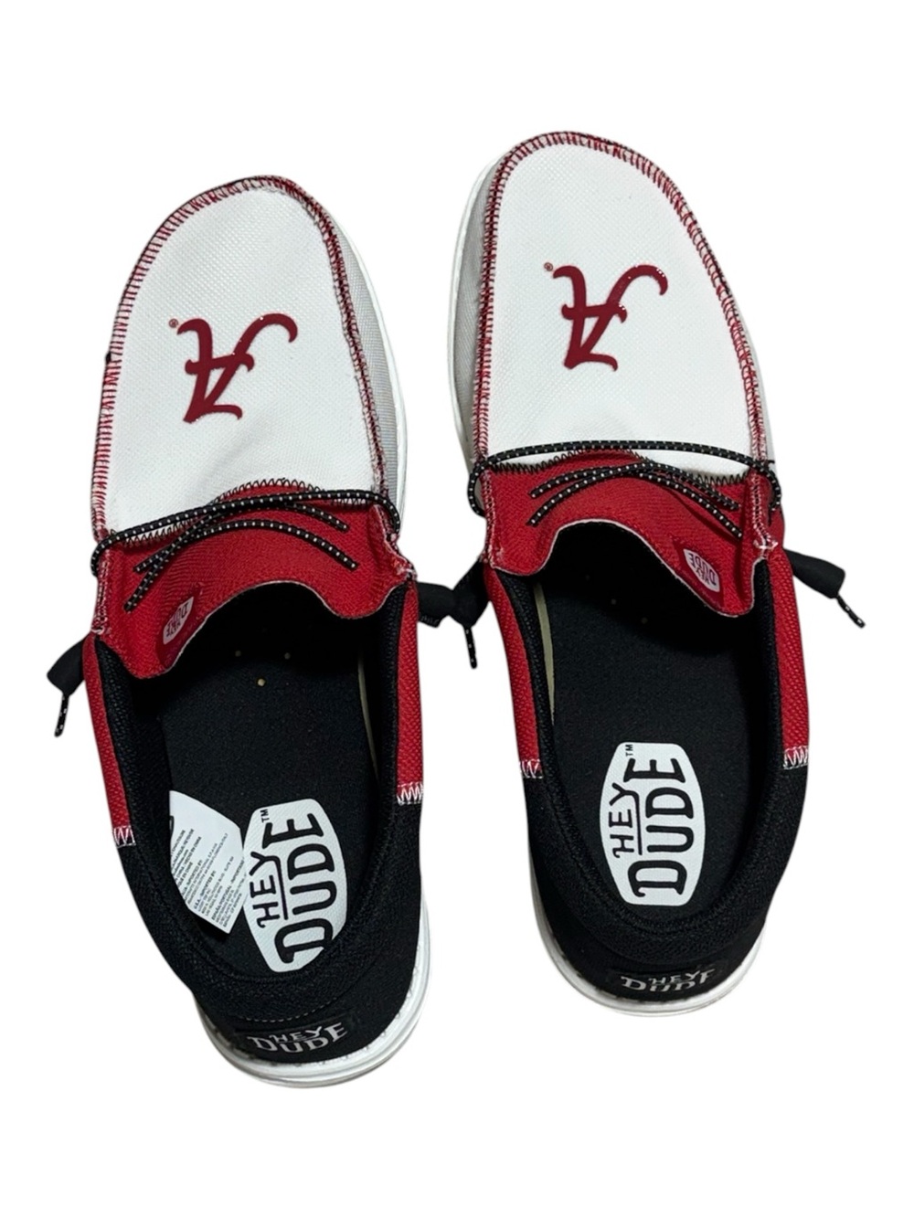 HEYDUDE Wally Tri NCAA Alabama Crimson Tide Men's Casual Slip On Shoes Sz 13